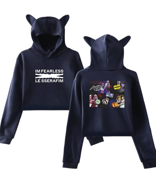 Le Sserafim Cropped Hoodie #2