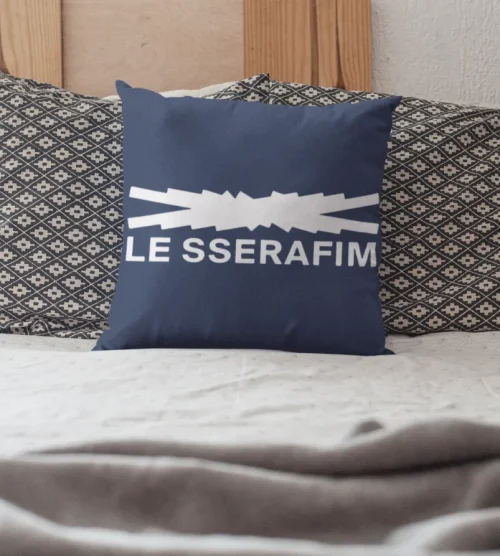 Le Sserafim Crossed Logo Pillow Case #1